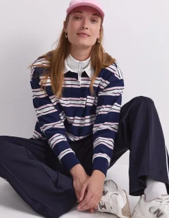 KIAYA CROPPED RUGBY SHIRT
