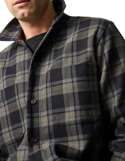 KINGSLAND LONG SLEEVE SHIRT - MOSS