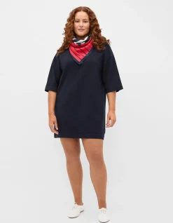 KNITTED RELAXED TEE DRESS