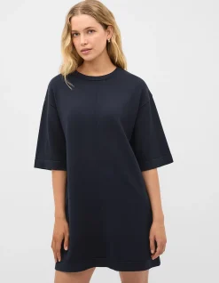 KNITTED RELAXED TEE DRESS