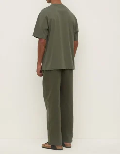 Knox Organic Oversized T-shirt Moss
