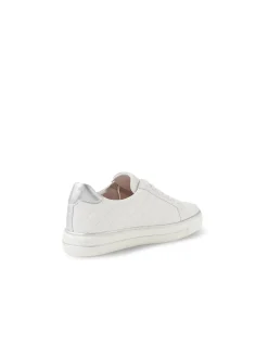KOZIE W ZR WHITE SILVER TUMBLE LEATHER LEATHER