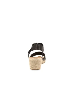Kraig XF Black Leather Sandals
