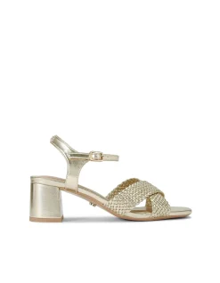 Krypton Weave Block Leather Heel