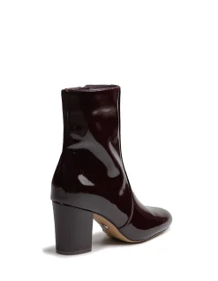 Kyrah Raisin Patent Leather Ankle Boot
