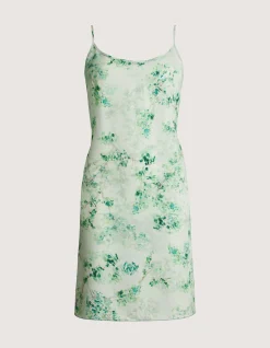 LA SOIE SLIP DRESS MEDIUM IN WHISPER GREEN