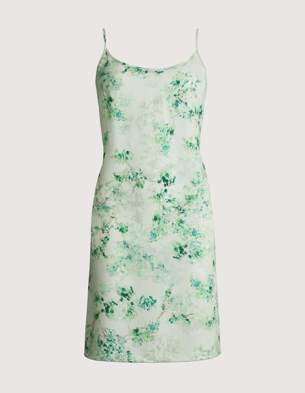 LA SOIE SLIP DRESS MEDIUM IN WHISPER GREEN