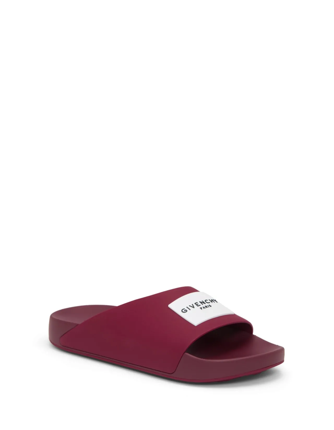 Label Logo Rubber Slide Sandals