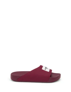 Label Logo Rubber Slide Sandals