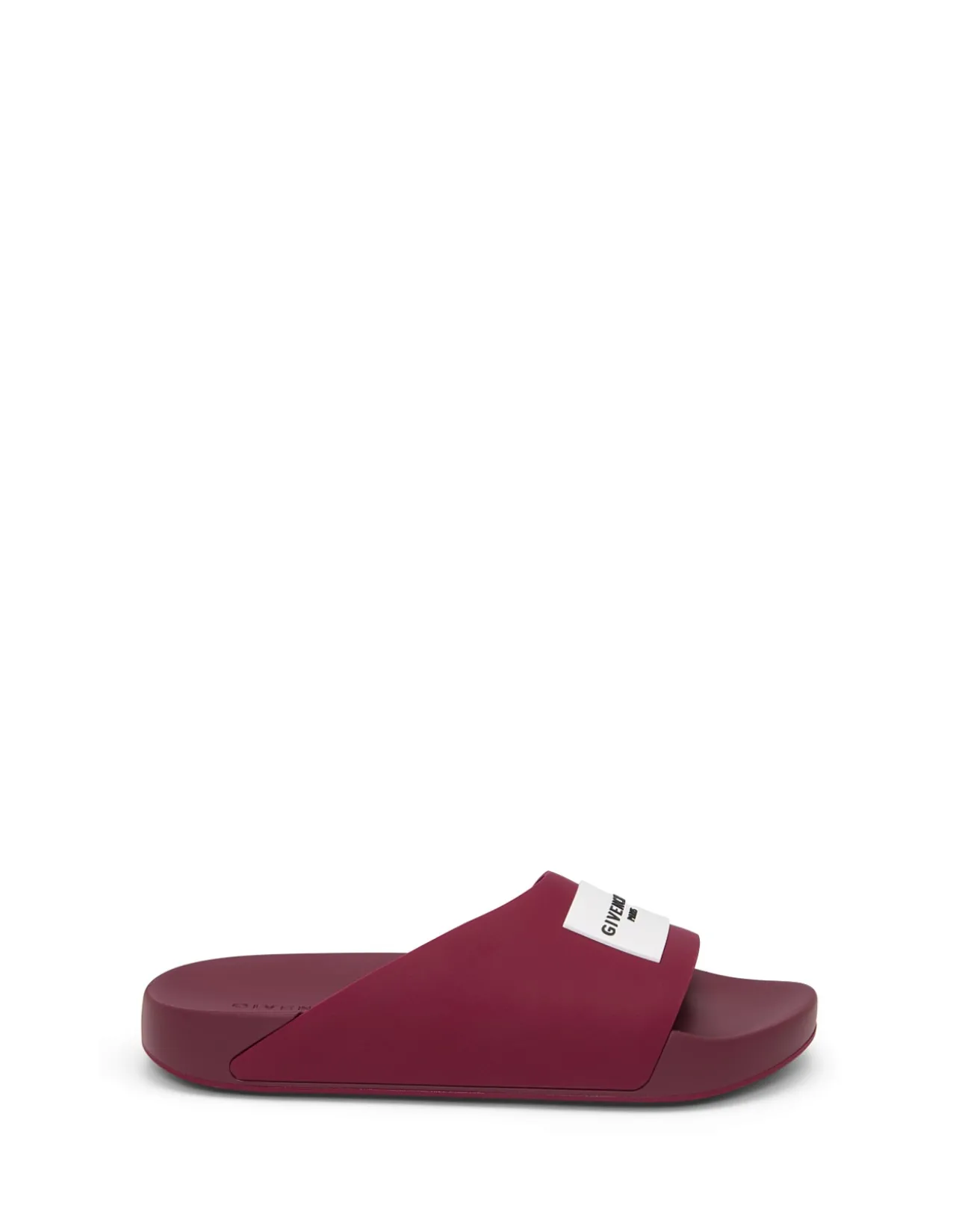 Label Logo Rubber Slide Sandals