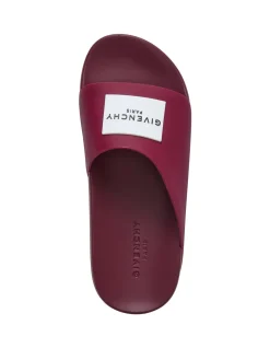 Label Logo Rubber Slide Sandals