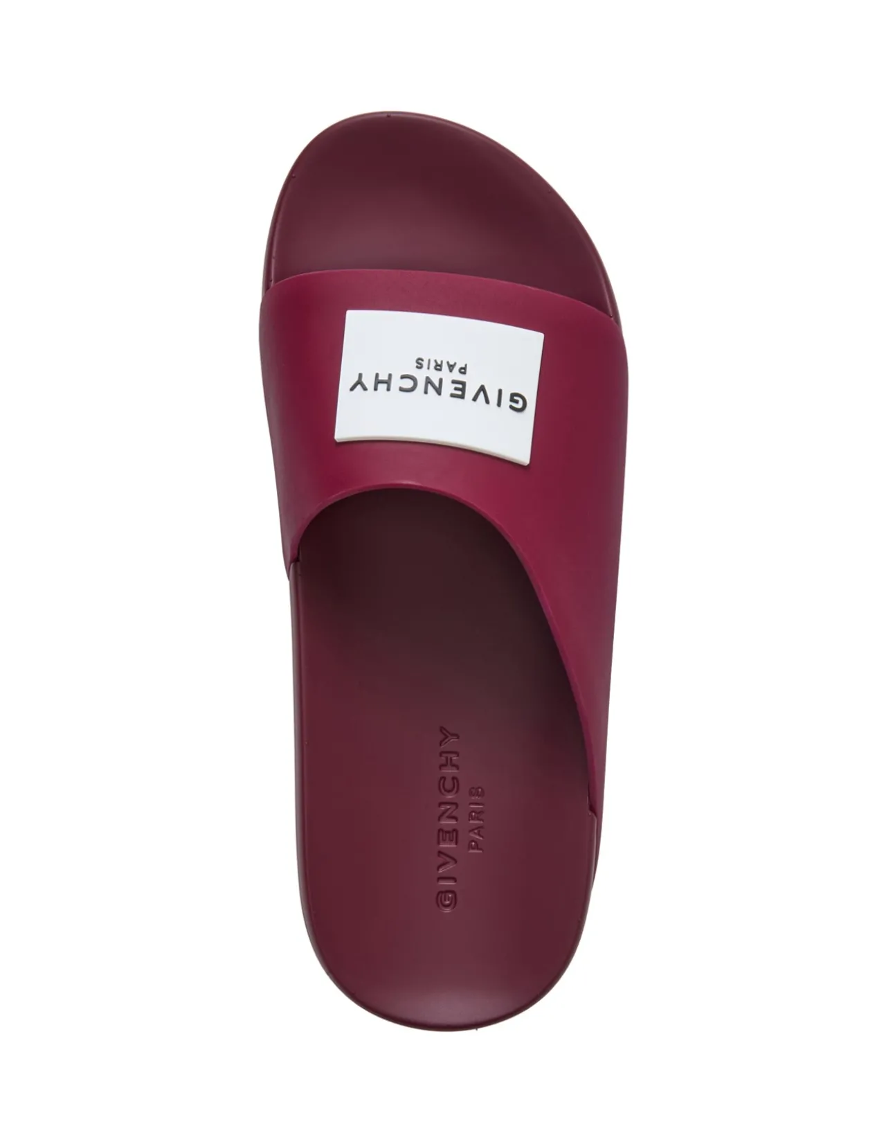 Label Logo Rubber Slide Sandals