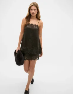 LACE TRIM MINI SKIRT