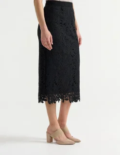 LACE PENCIL SKIRT