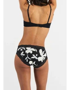 LACETAILS VISCOSE BAMBOO PRINT BIKINI BRIEF