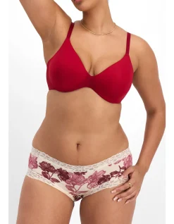 LACETAILS VISCOSE BAMBOO PRINT MIDI BRIEF