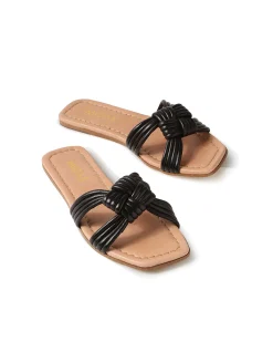 Lacidy Knotted Strap Flat Slides