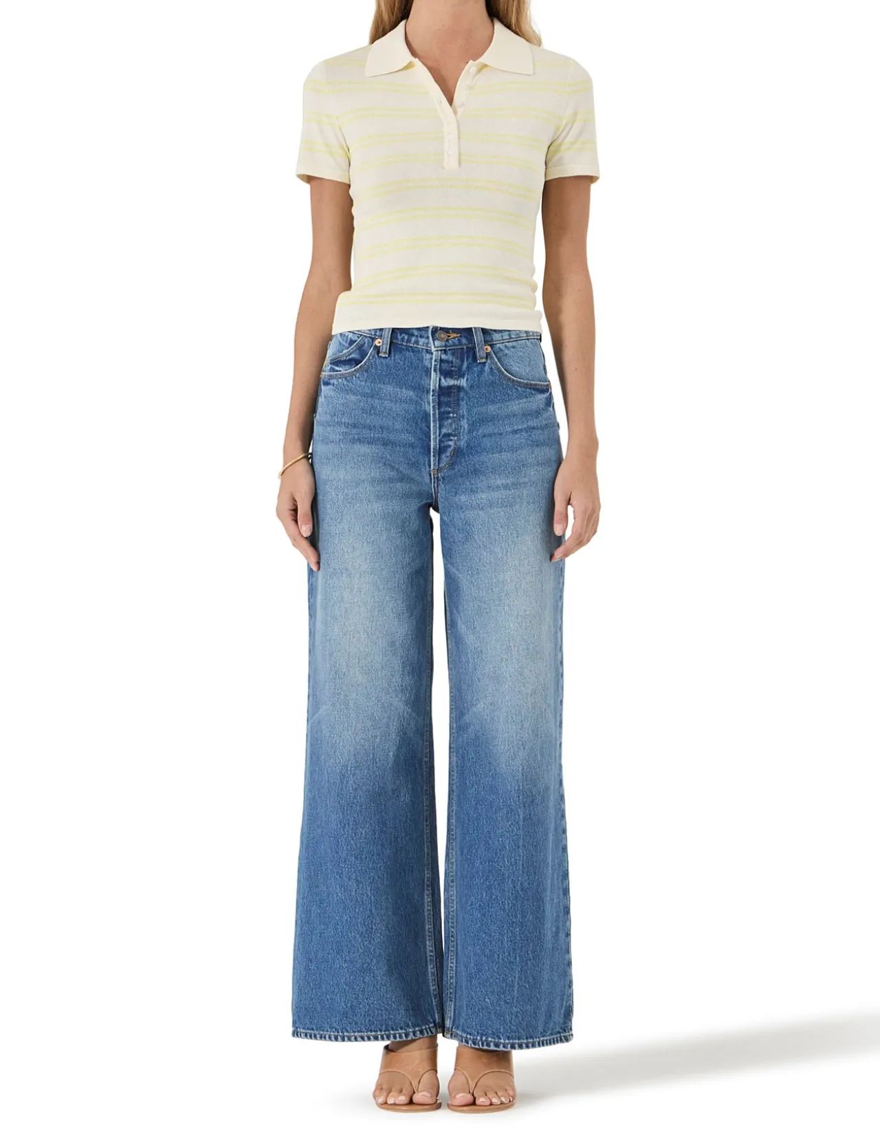 Lady Knit Polo Top