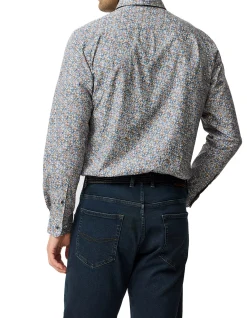LANCASHIRE CREEK LONG SLEEVE SPORTS FIT SHIRT - BOTANICAL
