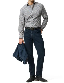 LANCASHIRE CREEK LONG SLEEVE SPORTS FIT SHIRT - BOTANICAL
