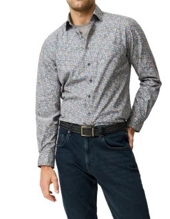 LANCASHIRE CREEK LONG SLEEVE SPORTS FIT SHIRT - BOTANICAL