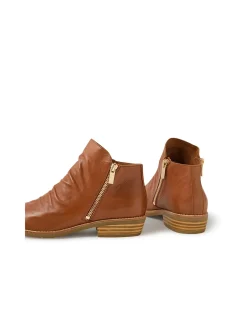 Lankin Twin Zip Low Heel Leather Ankle Boots