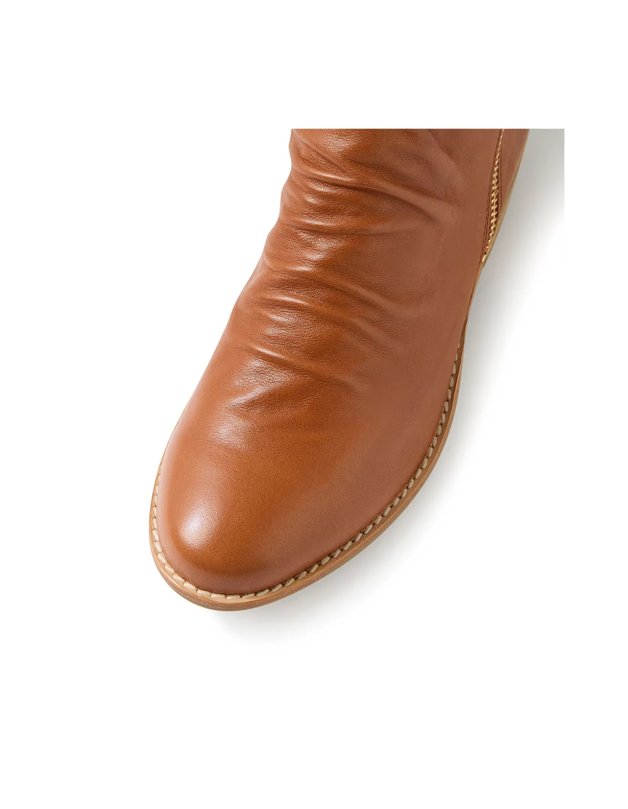Lankin Twin Zip Low Heel Leather Ankle Boots