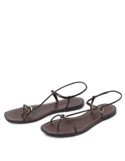 LARA STRAPPY FLAT SANDAL WITH BALL