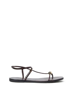 LARA STRAPPY FLAT SANDAL WITH BALL