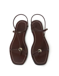 LARA STRAPPY FLAT SANDAL WITH BALL
