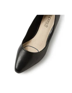 Lateley Black Leather Heels