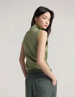 LAURA STRETCH KNIT TOP
