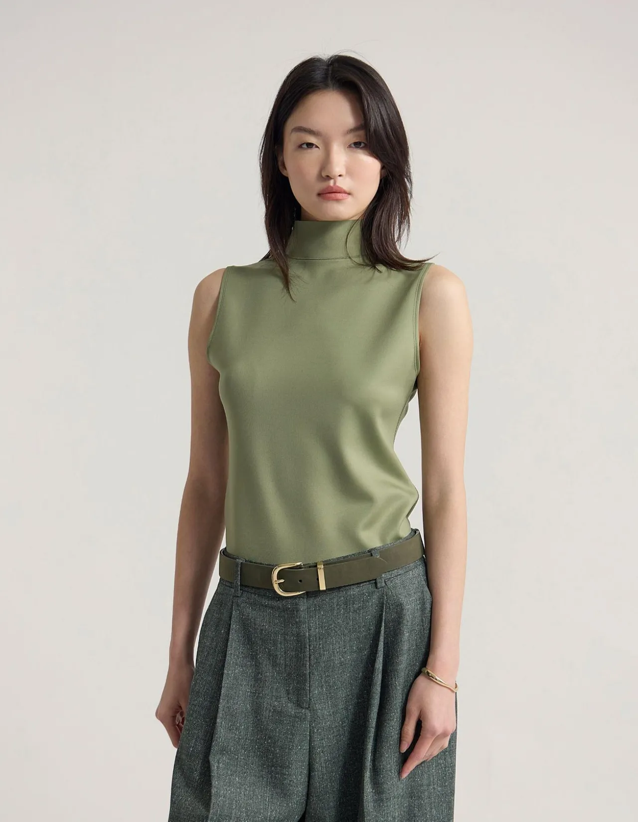 LAURA STRETCH KNIT TOP