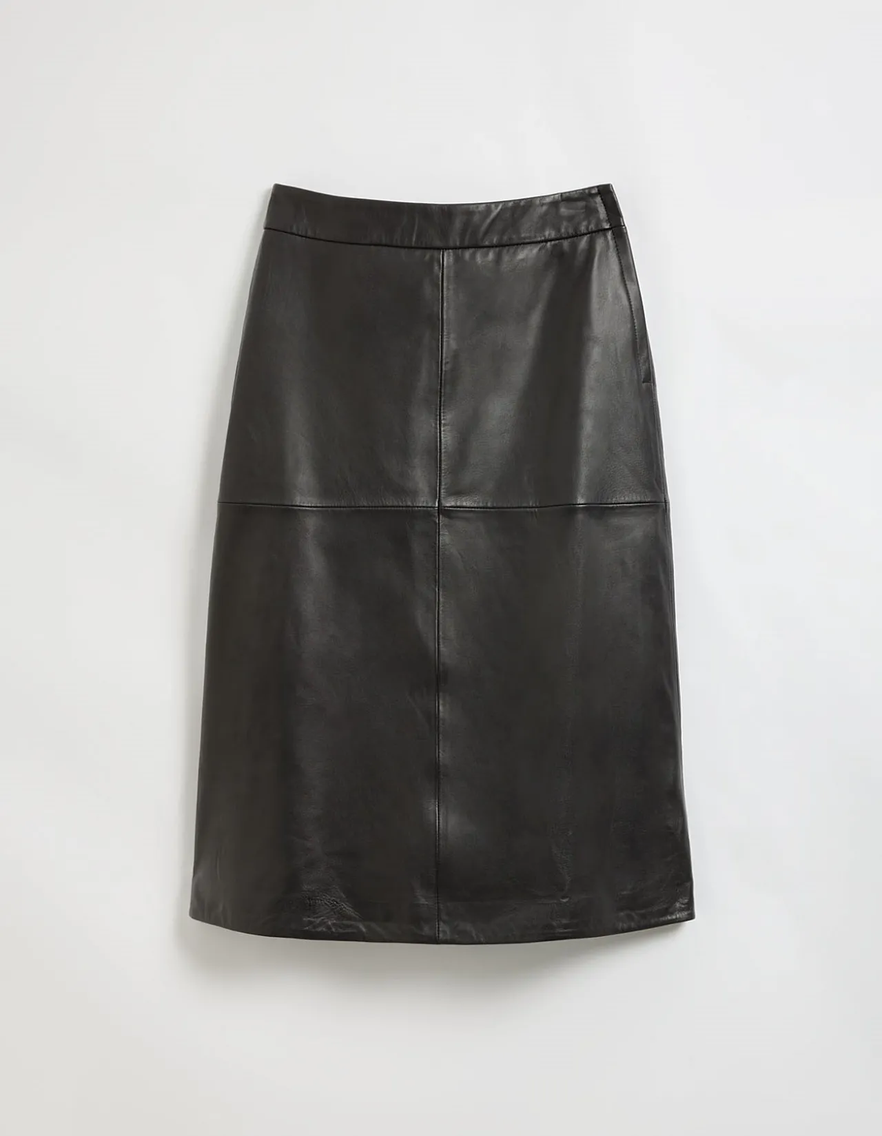 Leather A-Line Skirt