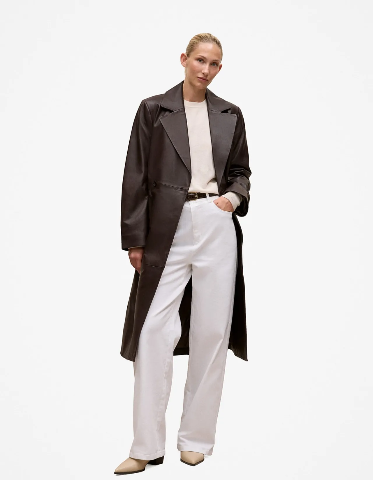 Leather Trench Coat