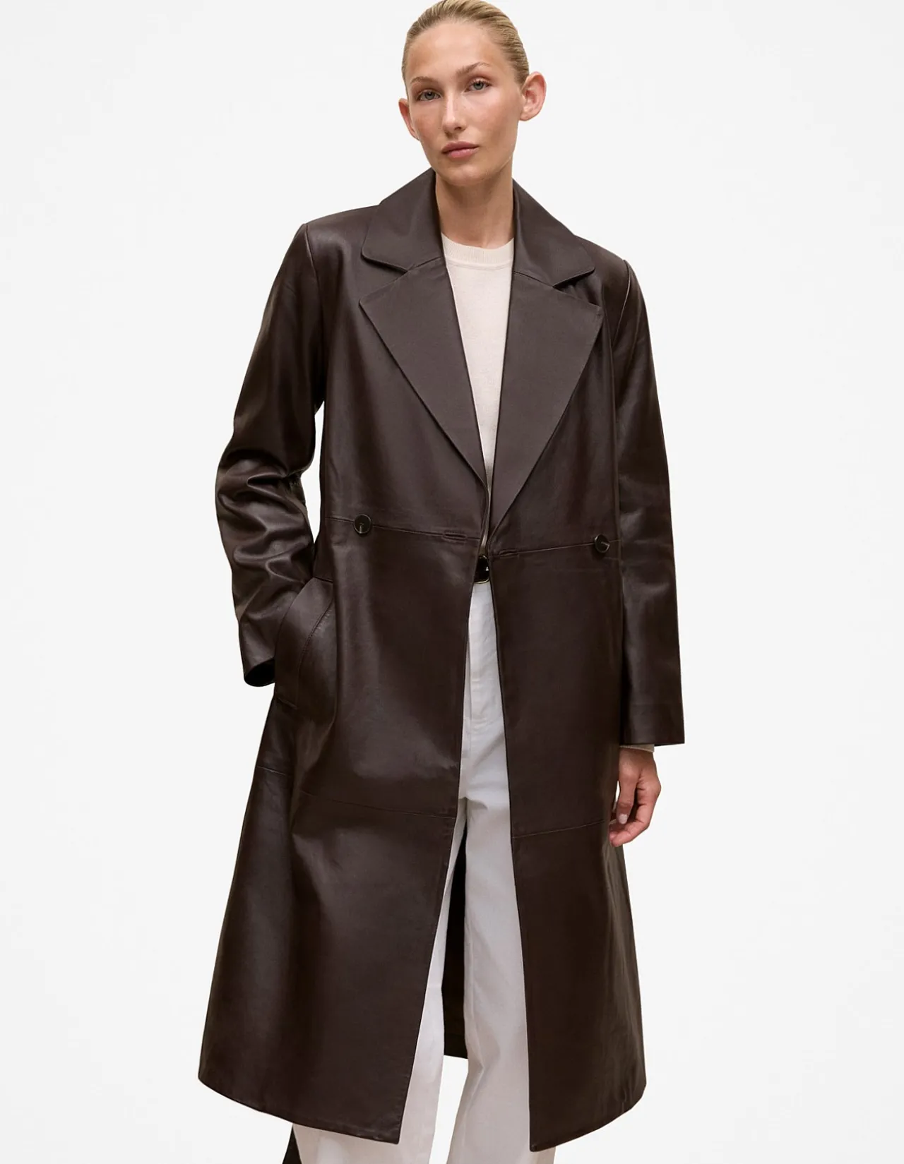 Leather Trench Coat