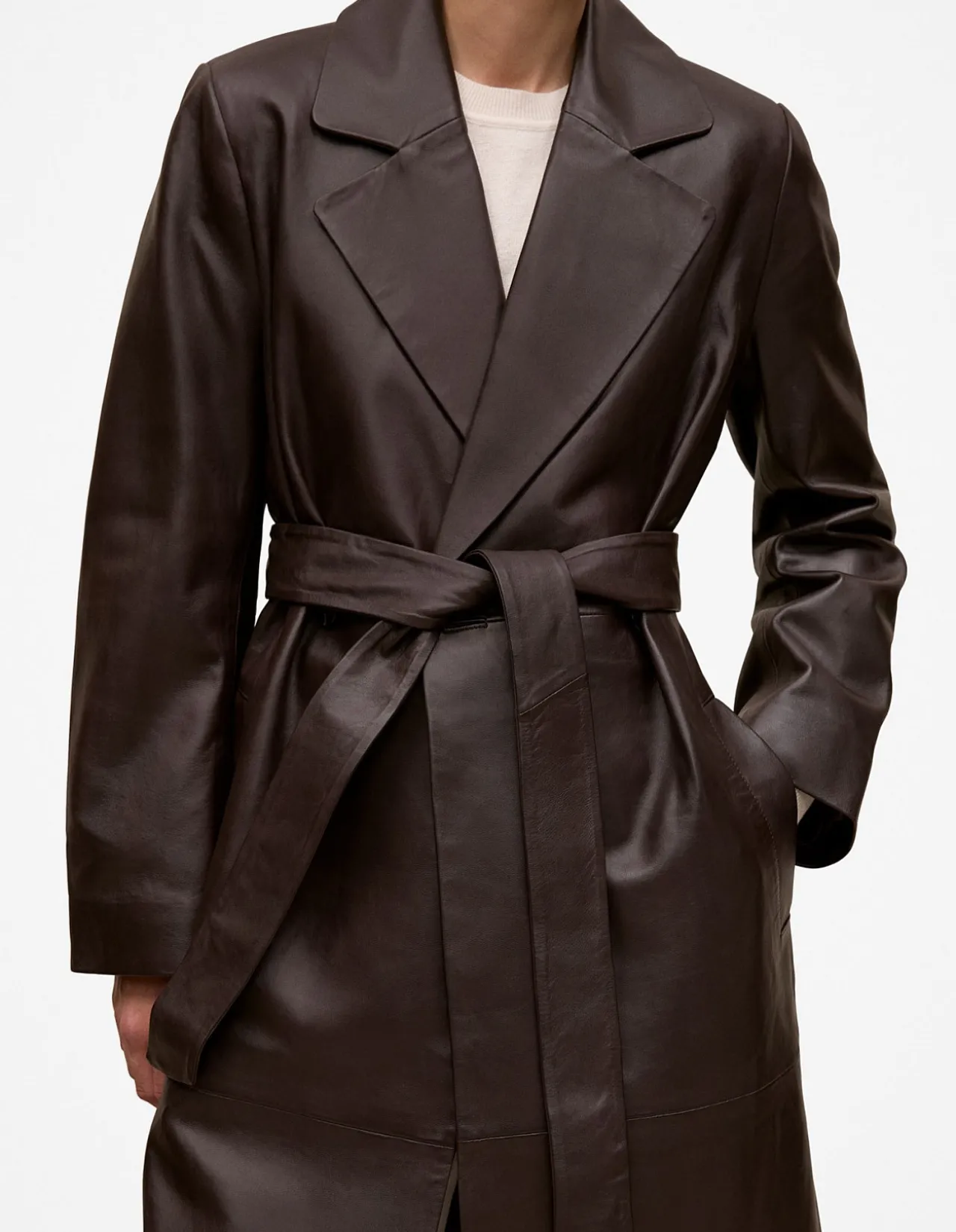 Leather Trench Coat