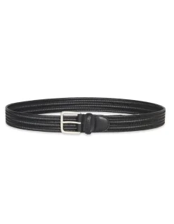 LEATHER ELASTIC BRAIDED BELT