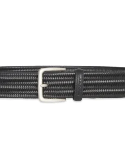 LEATHER ELASTIC BRAIDED BELT