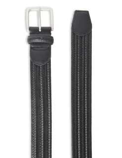 LEATHER ELASTIC BRAIDED BELT
