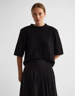 LEETA WOOL KNITTED T SHIRT
