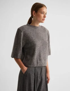 LEETA WOOL KNITTED T SHIRT