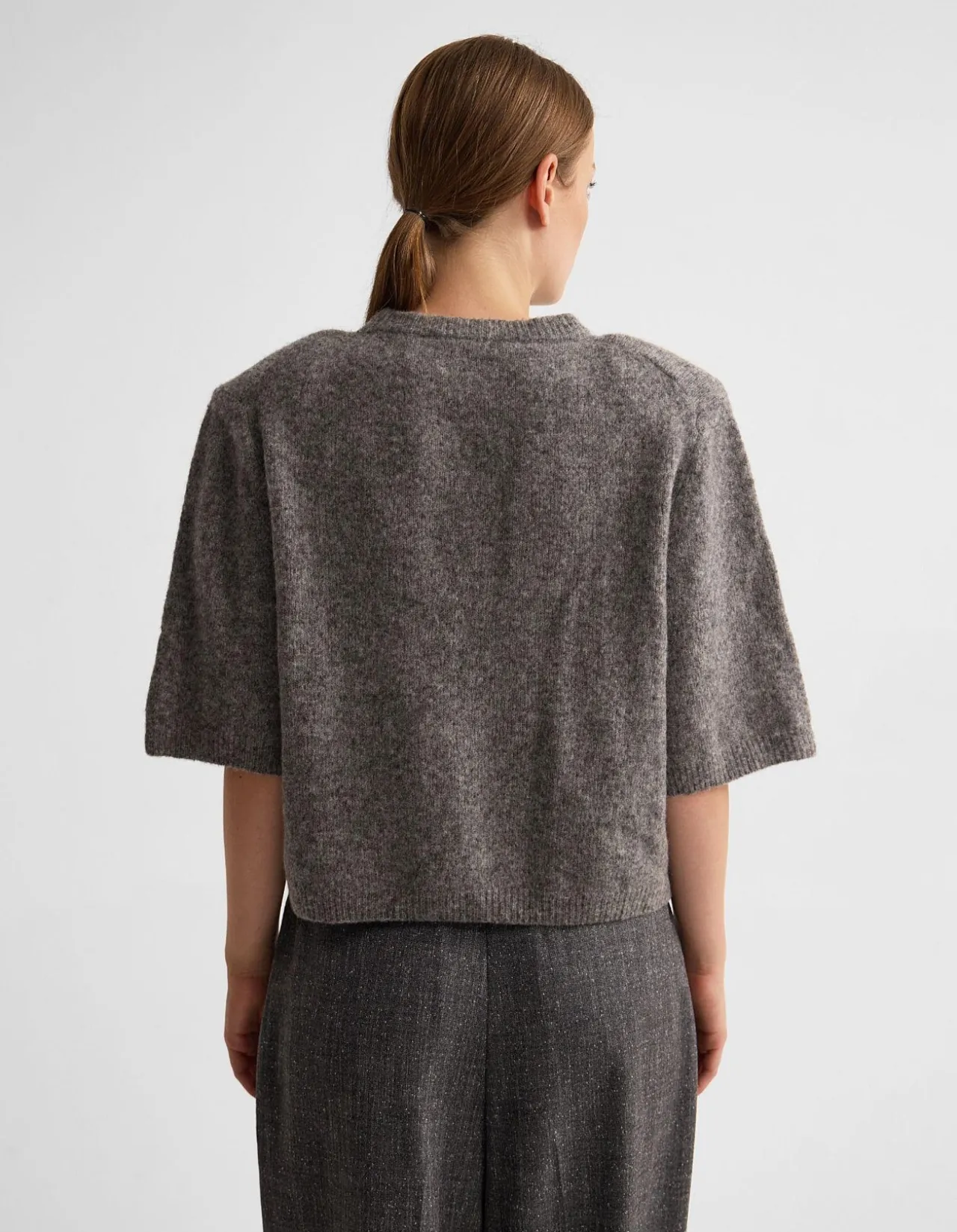 LEETA WOOL KNITTED T SHIRT