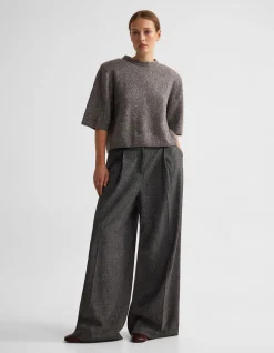 LEETA WOOL KNITTED T SHIRT