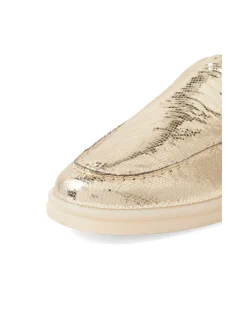 Lemmy Pale Gold Mosaic Loafers