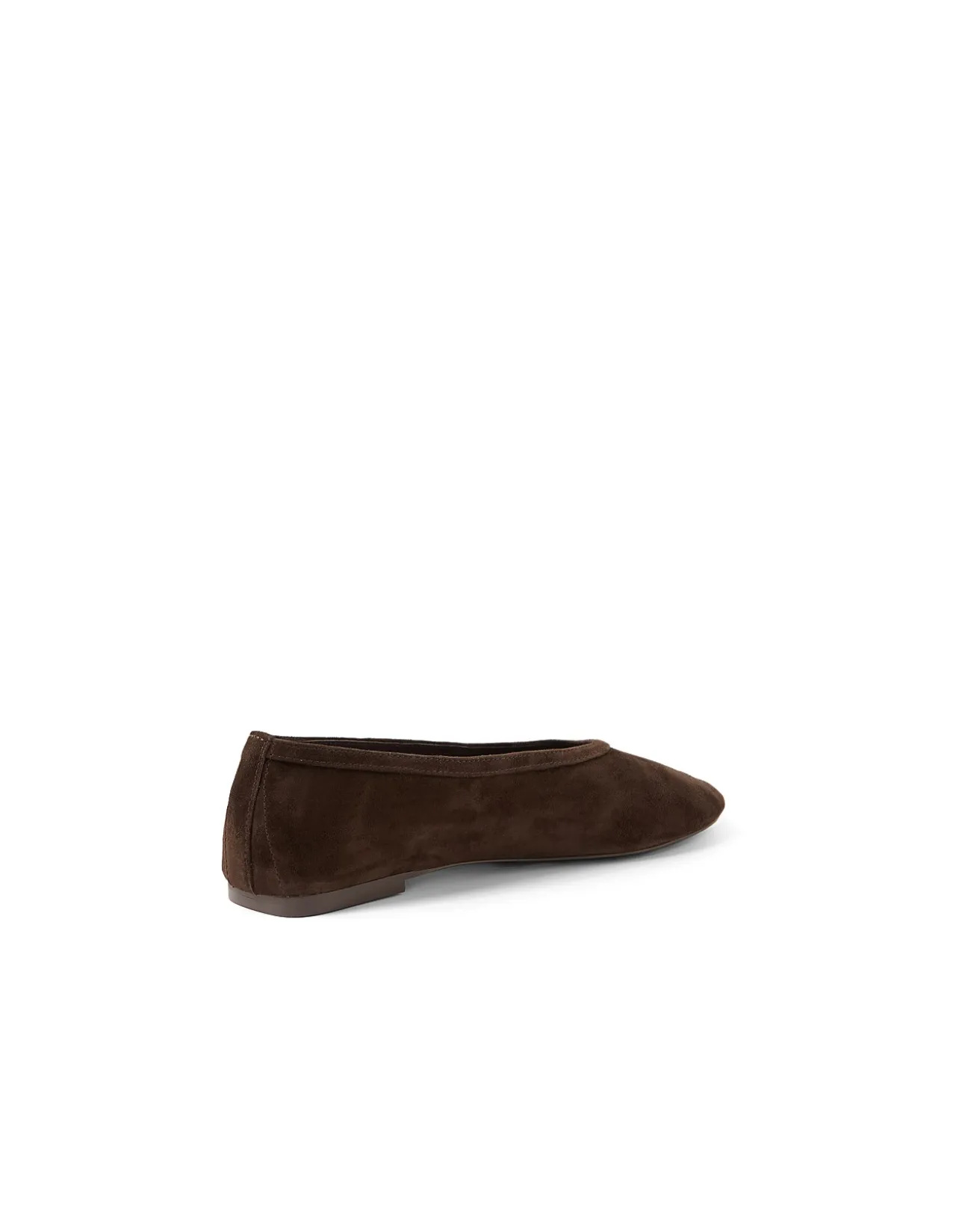 Lenita Suede Ballet Flats In Espresso