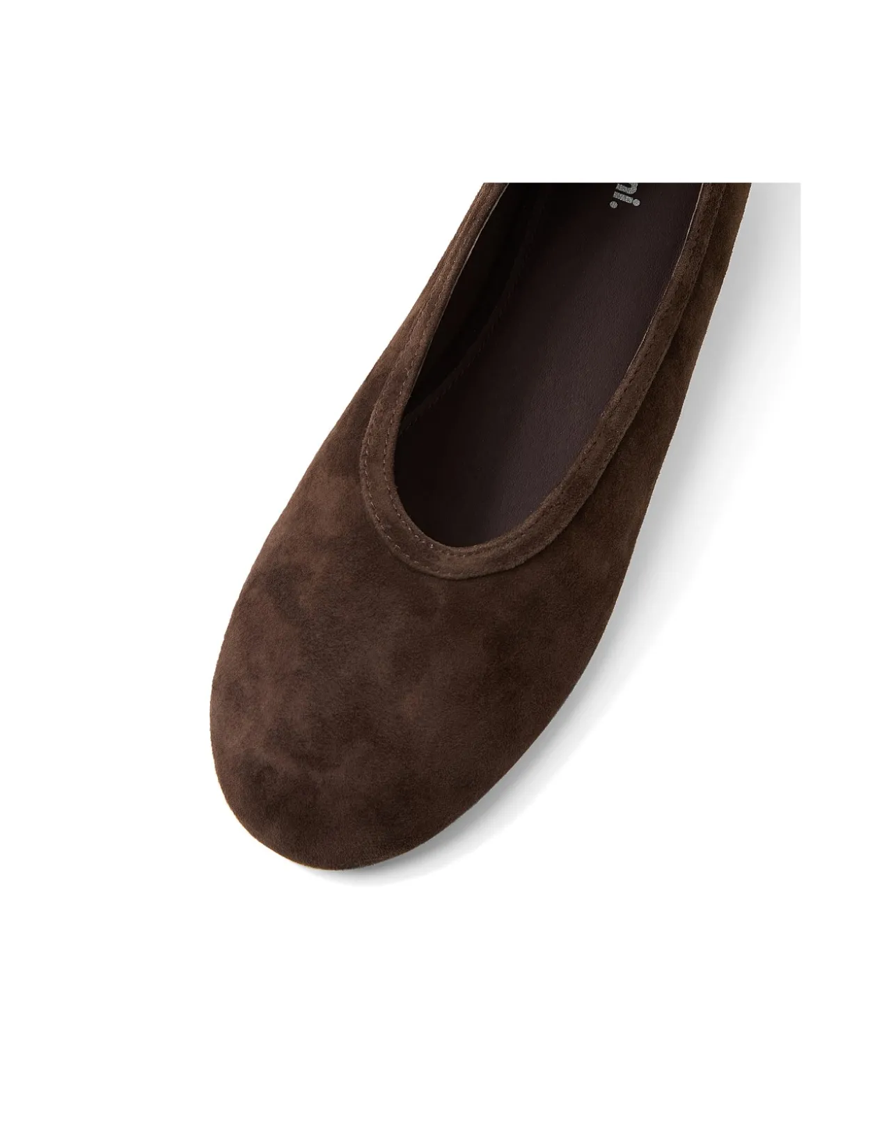 Lenita Suede Ballet Flats In Espresso