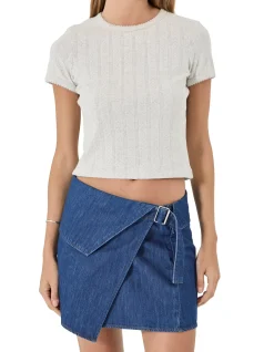 Lenny Wrap Mini Skirt