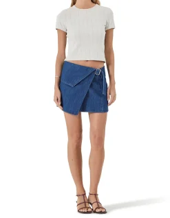 Lenny Wrap Mini Skirt