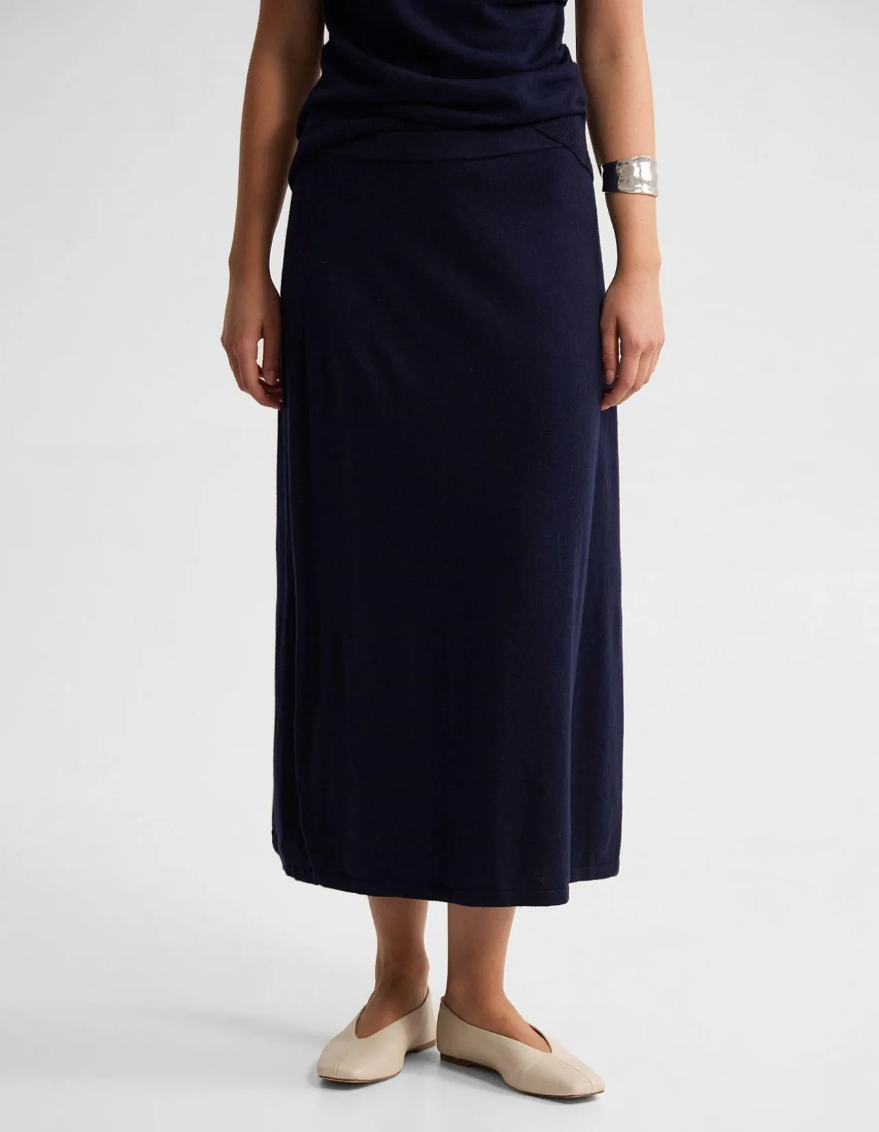 LEONIE CASHMERE BLEND KNITTED SKIRT